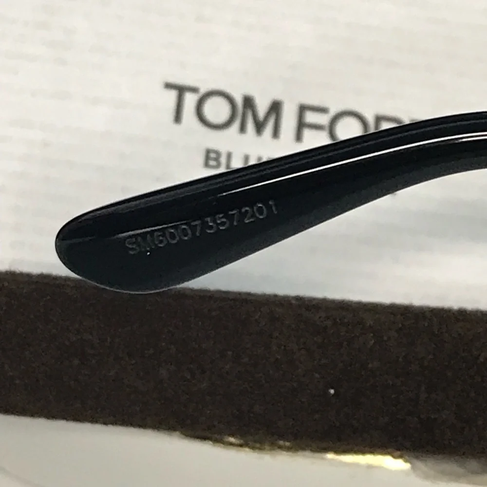 💯 - New Authentic Tom Ford Blue Light Block Square Eyeglasses FT5542-B…
